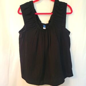 Woman's Size Xl Black Sleeveless Top By Old Navy